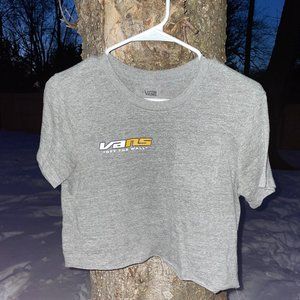 Vans Off the Wall Heather Grey Cropped Tee